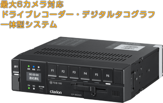 最大6カメラ対応 ドライブレコーダー・デジタルタコグラフ一体型システム